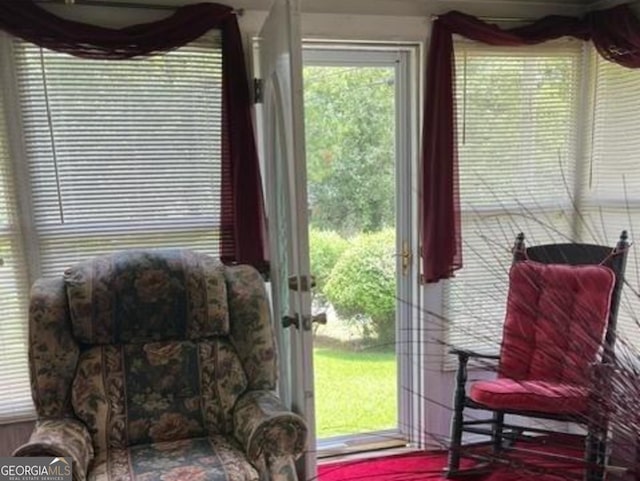 doorway featuring french doors