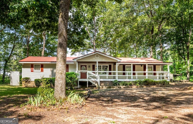 view of ranch-style home