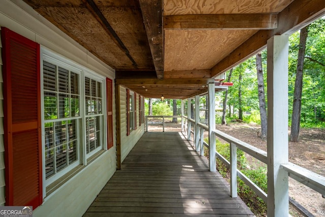 view of deck
