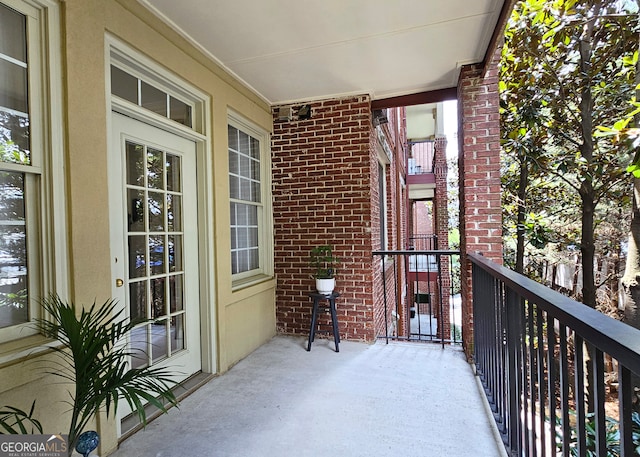 view of balcony