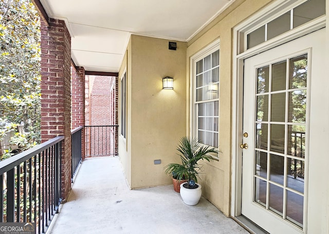 view of balcony