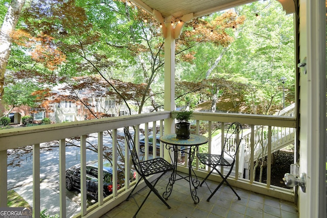 view of balcony