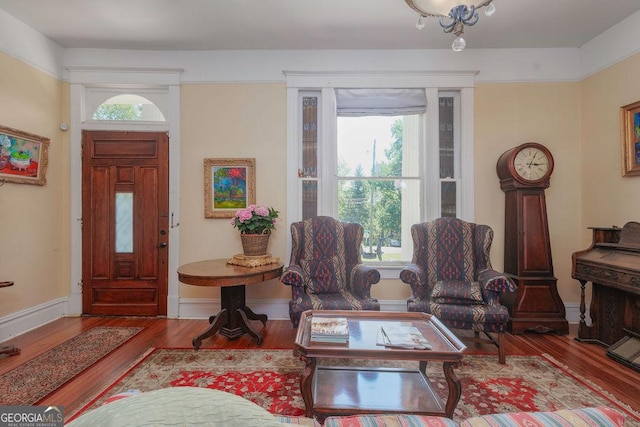 interior space featuring hardwood / wood-style floors