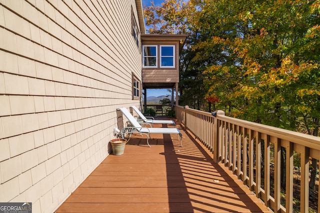 view of wooden terrace