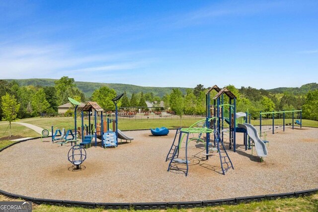 view of jungle gym