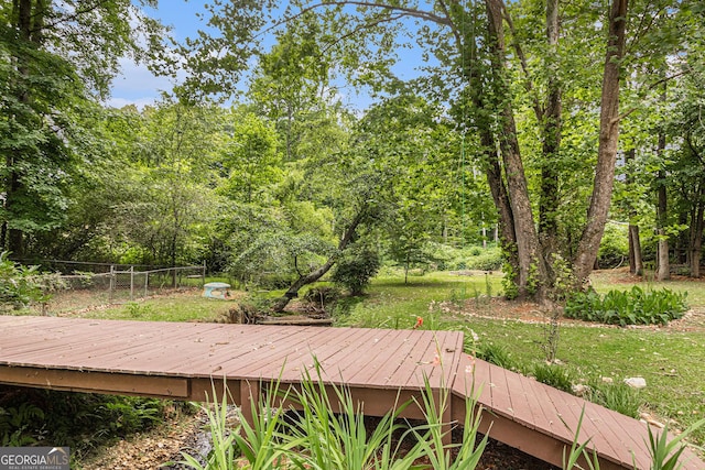 104 Streambank Ct, Temple, GA 30179 - view of wooden deck