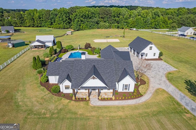 birds eye view of property