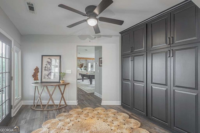 1985 Roscoe Rd, Newnan, GA 30263 - interior space with baseboards, visible vents, and dark wood finished floors