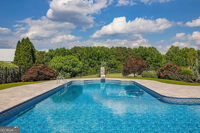 1985 Roscoe Rd, Newnan, GA 30263 - view of swimming pool featuring fence, a fenced in pool, and a patio