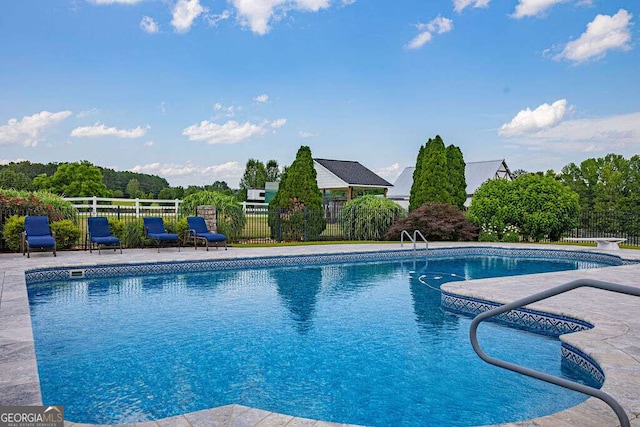 1985 Roscoe Rd, Newnan, GA 30263 - view of swimming pool featuring fence and a fenced in pool