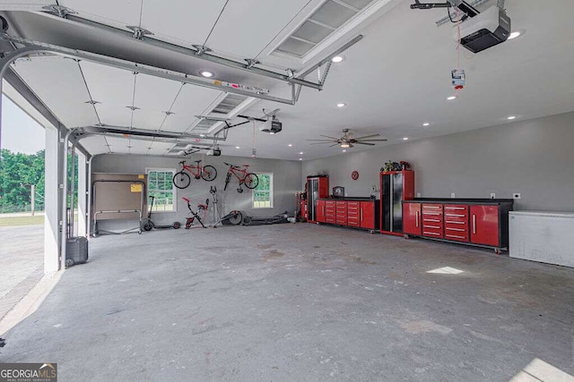 1985 Roscoe Rd, Newnan, GA 30263 - garage with a garage door opener