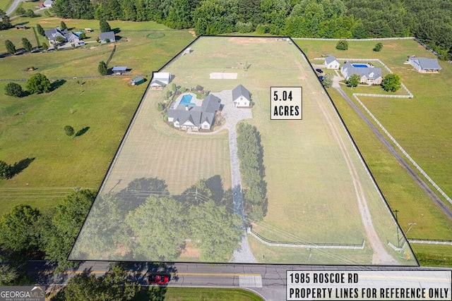1985 Roscoe Rd, Newnan, GA 30263 - bird's eye view with a rural view