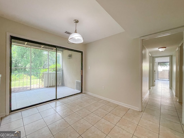 view of tiled empty room