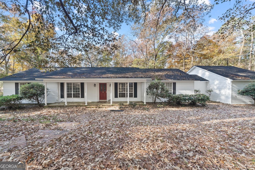 view of ranch-style home