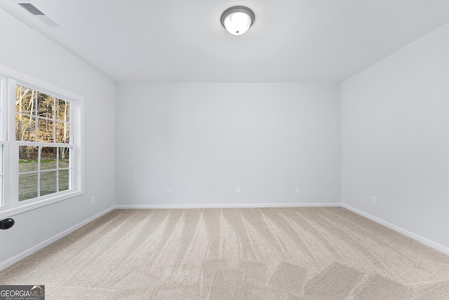 view of carpeted empty room