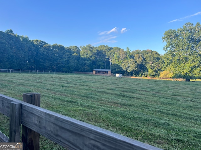 property view of water featuring a rural view