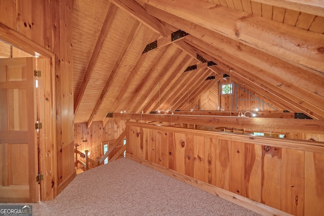 view of attic