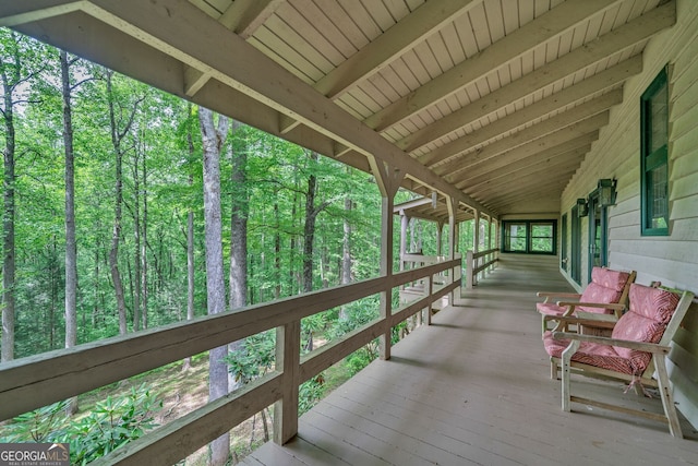 view of deck