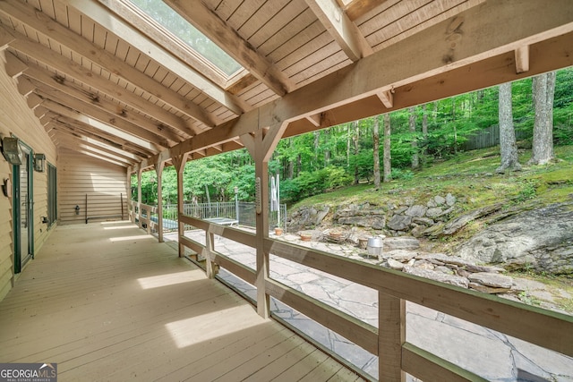 view of horse barn