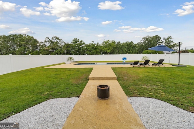 2879 Lakeview Rd, Statesboro, GA 30461 - view of yard with a patio area