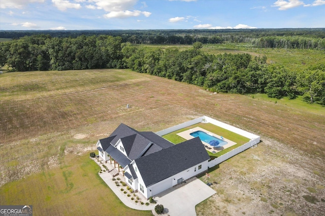 2879 Lakeview Rd, Statesboro, GA 30461 - view of subject property featuring a forest and a pool