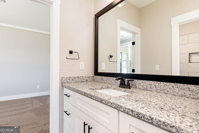 bathroom with vanity