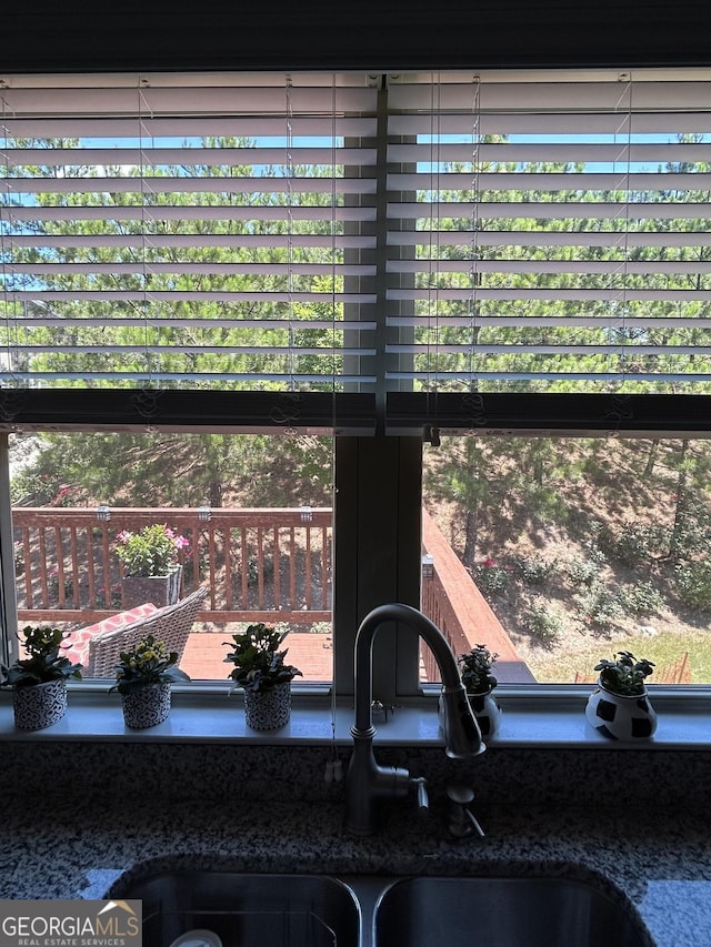 interior details with sink