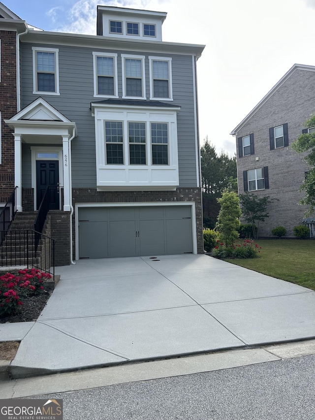 view of front of house featuring a garage