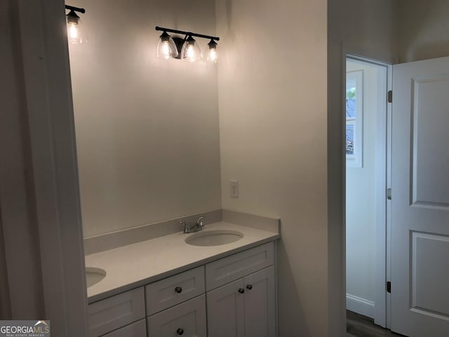 bathroom featuring vanity