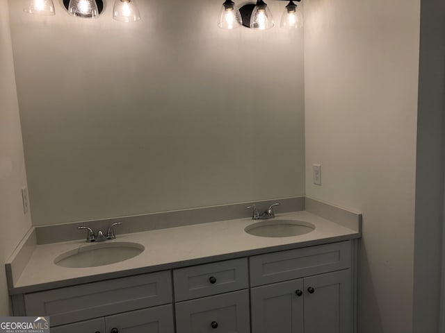 bathroom with vanity