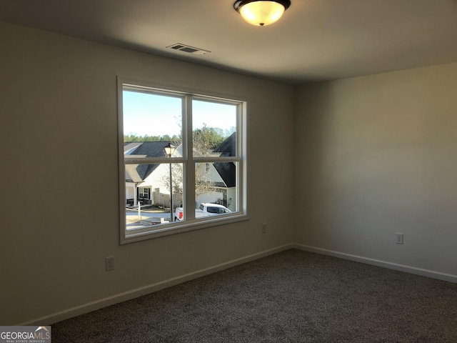 view of carpeted empty room