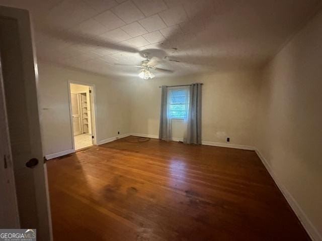 151 Lorrie St, Sardis, GA 30456 - spare room with wood finished floors and ceiling fan