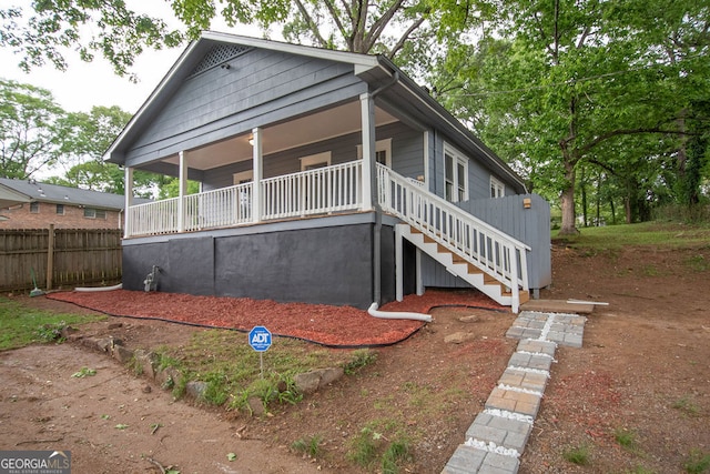 view of rear view of house