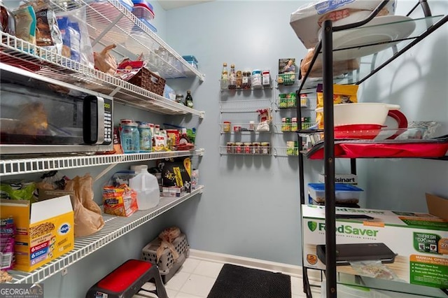 view of pantry