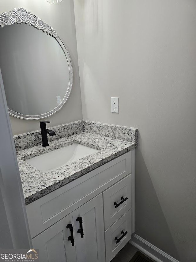 bathroom with vanity