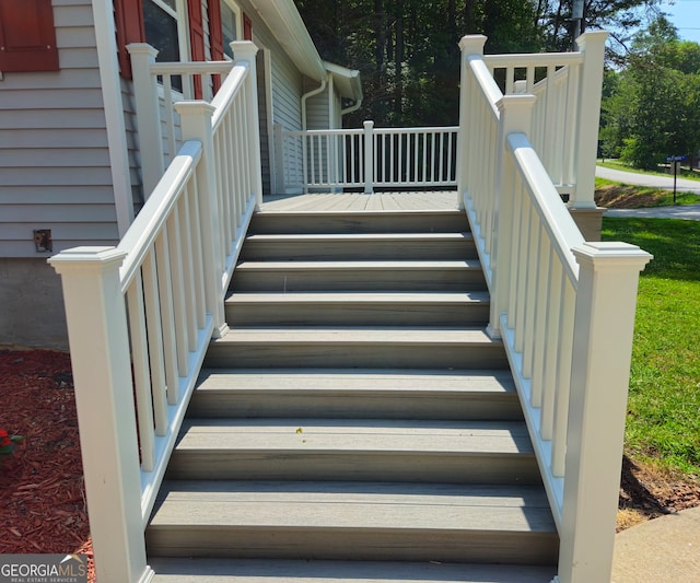 view of staircase