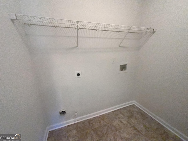 laundry area featuring hookup for a washing machine, gas dryer hookup, and electric dryer hookup