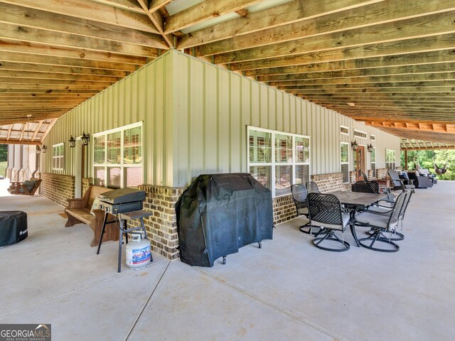 view of patio / terrace featuring area for grilling