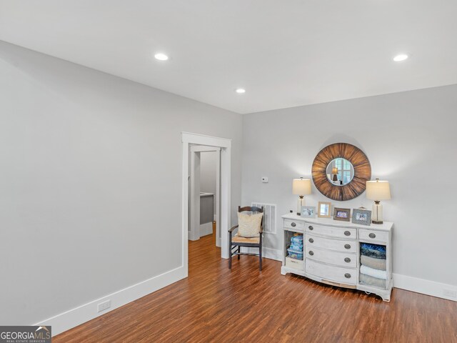 interior space featuring hardwood / wood-style floors