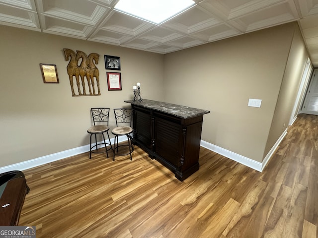 interior space with wood-type flooring