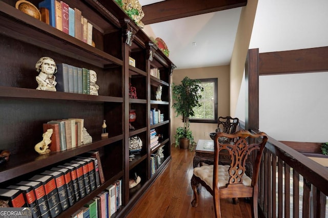 interior space with wood finished floors