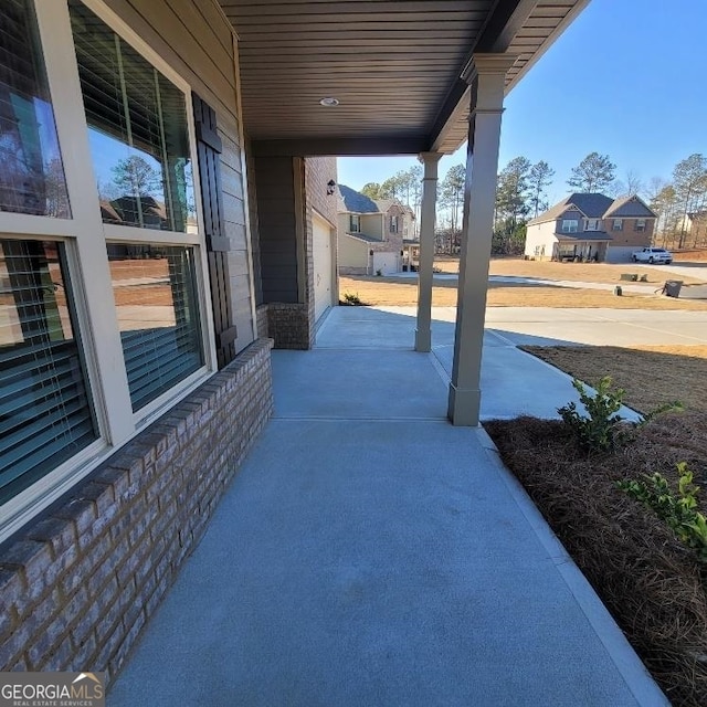 view of patio with covered porch