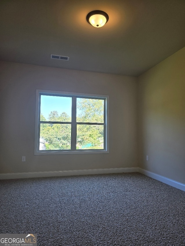 view of carpeted empty room