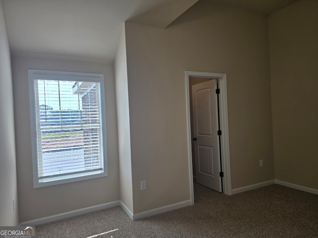 empty room featuring carpet flooring