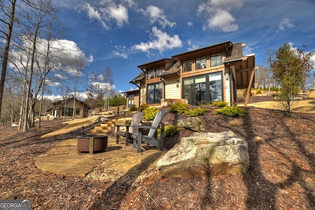 view of rear view of house