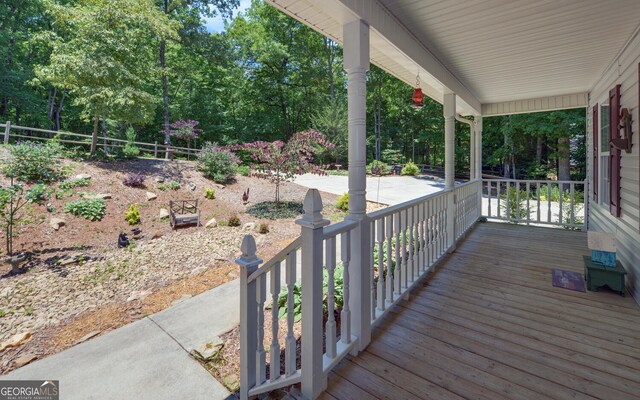 view of deck