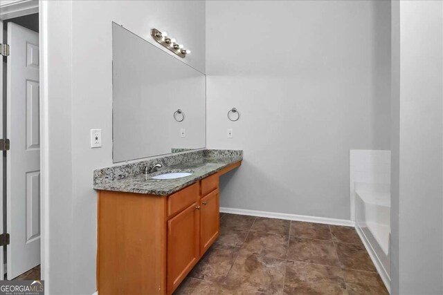 bathroom with vanity