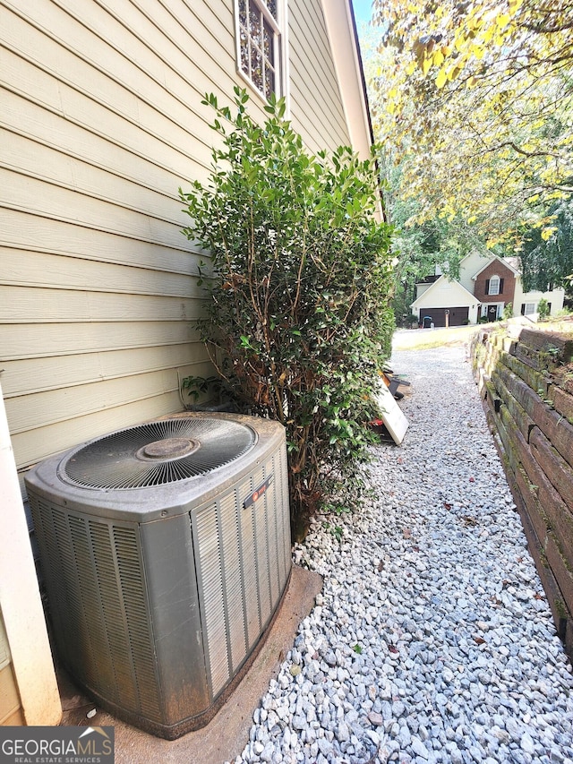 exterior details with central AC unit