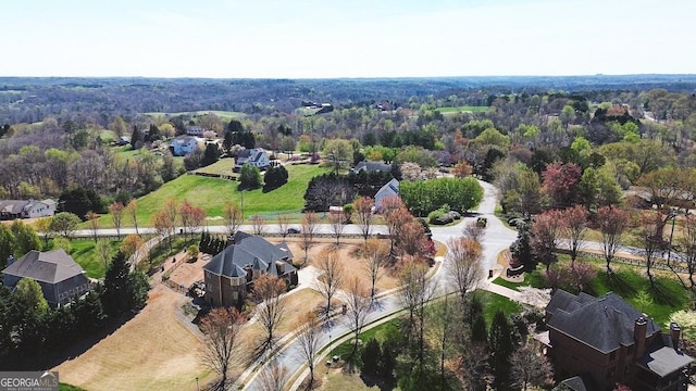 4563 Fawn Path, Gainesville, GA 30506 - aerial overview of property's location featuring nearby suburban area and a forest