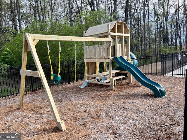 view of play area